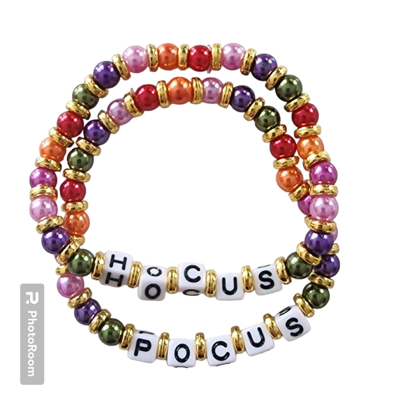 Hocus Pocus Beaded Stretch Bracelets - Picture 1 of 12